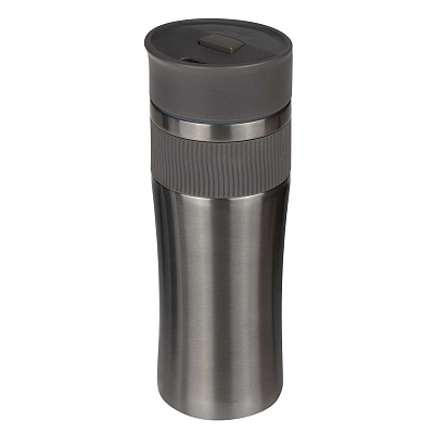 Термокружка вакуумная Поло (Polo), серая