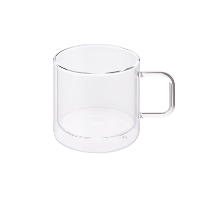 Кружка стеклянная с двойными стенками Luna (Белый)