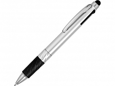 Ручка-стилус шариковая Burnie (Серебристый/черный)