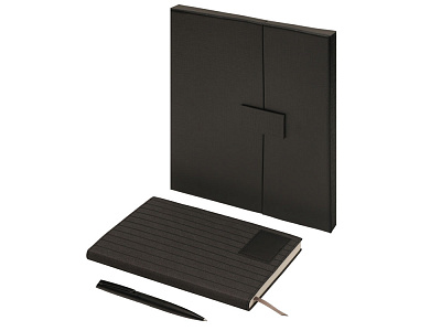 Подарочный набор Bradbury &Co с блокнотом А5 и ручкой (Чёрный)