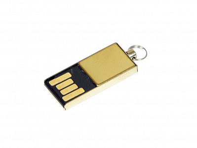 USB 2.0- флешка мини на 64 Гб с мини чипом (Золотистый)
