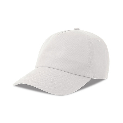 Бейсболка DAD HAT-S, 5 клиньев, металлическая застежка (Белый)