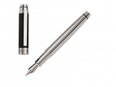Ручка перьевая Heritage black (Серебристый/черный)