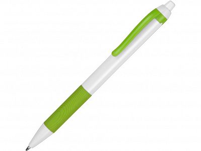 Ручка пластиковая шариковая Centric (Белый/зеленое яблоко)
