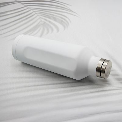 Термобутылка E-shape софт-тач (белый)