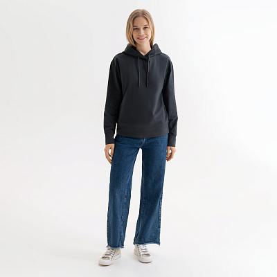 Худи с капюшоном, унисекс  ALEX антрацит, размер M