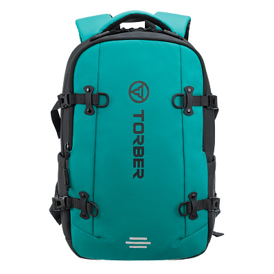 Рюкзак спортивный TORBER Xtreme 18", зелёный/чёрный, 31 х 12 х 46 см, 17л (Зеленый)