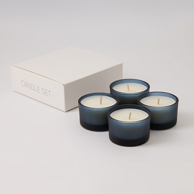 Набор ароматических свечей Sento, синий