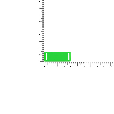 Лейбл из ПВХ Kova, зеленый неон