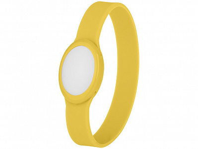 Силиконовый браслет с многоцветным фонариком (Желтый)
