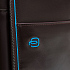 Сумка мужская для ноутбука Piquadro Blue Square, коричневая - Фото 7