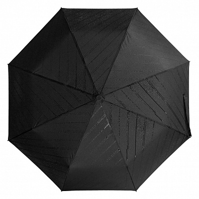 Складной зонт Magic с проявляющимся рисунком  (Черный)