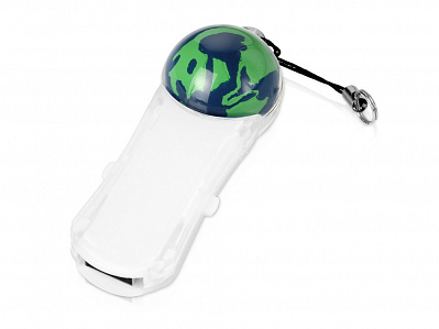 USB-флешка на 4 Гб Кругосветка (Белый/зеленый/синий)