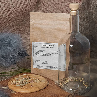 Набор  "Сам себе сомелье" для приготовления авторского напитка Липовая настойка с имбирём
