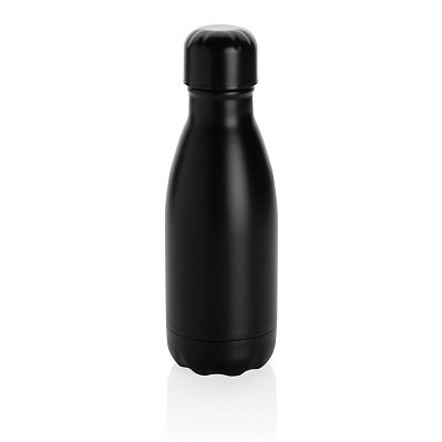 Вакуумная бутылка из нержавеющей стали, 260 мл (Черный;)