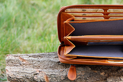 Кошелек KLONDIKE DIGGER «Viola», натуральная кожа в коньячном цвете, 19,5 х 10 x 2,5 см