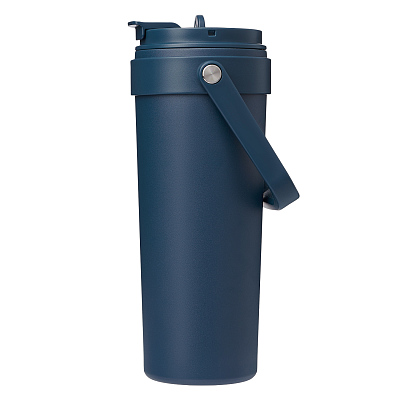 Термокружка вакуумная Соло (Solo), синяя