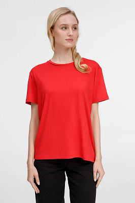 Футболка унисекс Senti, черная (Красный)