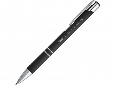 Алюминиевая шариковая ручка BETA SOFT (Черный)