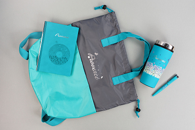 Ежедневник недатированный "Аскона", формат А5, гибкая обложка, бирюзовый