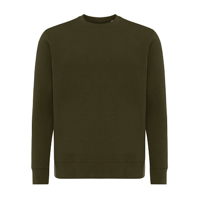 Свитшот Iqoniq Etosha из переработанного хлопка, унисекс, 280 г/м² (Хаки;)