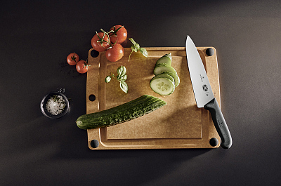 Нож разделочный VICTORINOX Fibrox с лезвием 12 см, чёрный