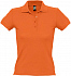 Рубашка поло женская People 210, оранжевая - Фото 1