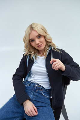 Толстовка женская STAN с капюшоном на молнии сэндвич 320, 19