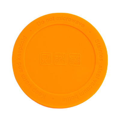 Накладка силиконовая для термокружки Ashly, оранжевая (Оранжевый)