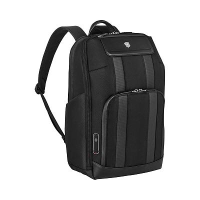 Рюкзак VICTORINOX Architecture Urban2 Deluxe Backpack 15”, черный, полиэстер/кожа, 31x23x46 см, 23 л