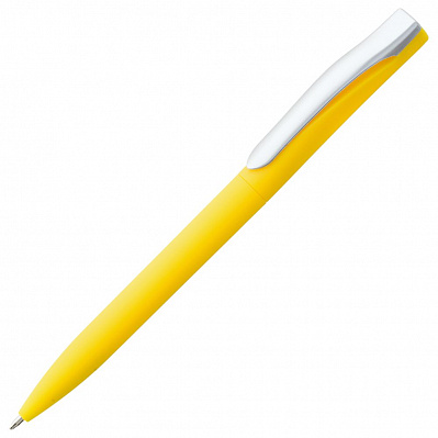 Ручка шариковая Pin Soft Touch, желтая (Желтый)