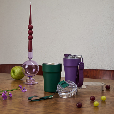 Термокружка вакуумная Monaco, фиолетовая