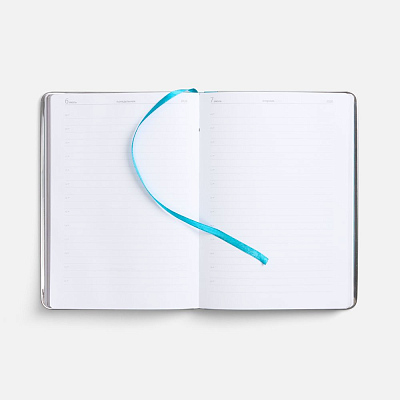 Ежедневник Metal Frame на заказ, датированный, бирюзовый