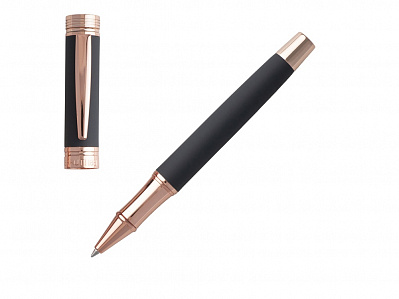Ручка-роллер Zoom Soft Navy (Черный/золотистый)