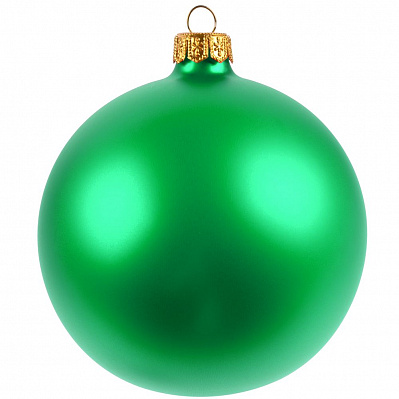 Елочный шар Gala Matt в коробке, 10 см  (Зеленый)