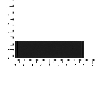 Лейбл из ПВХ Dzeta, S, черный