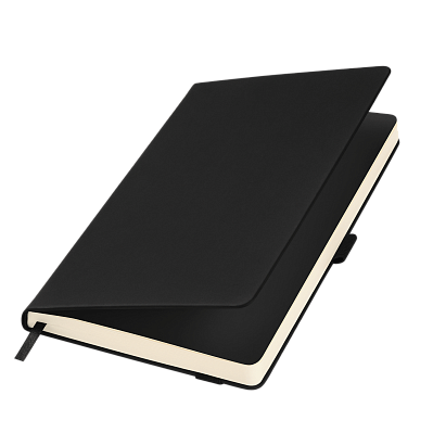 Ежедневник Alpha недатированный, черный/бежевый (Черный, бежевый)