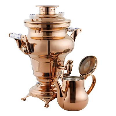 Самовар BEEM модель Rebecca, 5 литров, золотистый