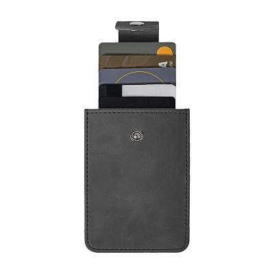 Чехол для карт Luma с 4 отделениями, темно-серый, PU