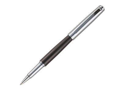 Ручка-роллер LEO (Серебристый, черный)