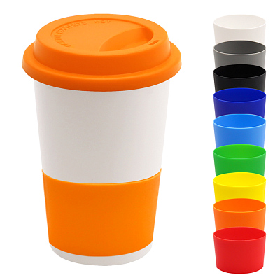 Манжета силиконовая для кружки Magic, оранжевый