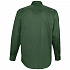 Рубашка мужская с длинным рукавом Bel Air, темно-зеленая - Фото 2