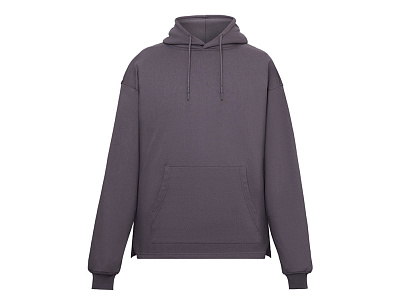 Худи оверсайз Alpha.01 унисекс (Тёмно-серый)