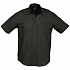 Рубашка мужская с коротким рукавом Brisbane, черная - Фото 1