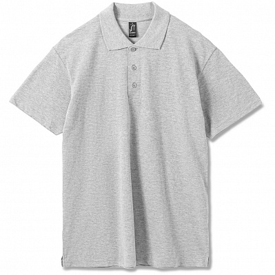Рубашка поло мужская Summer 170  (Серый меланж)