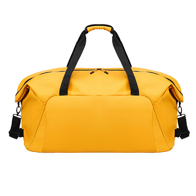 Сумка дорожная TORBER Mobi, желтая, полиэстер 900D с PU покрытием, 65 х 37 х 34 см