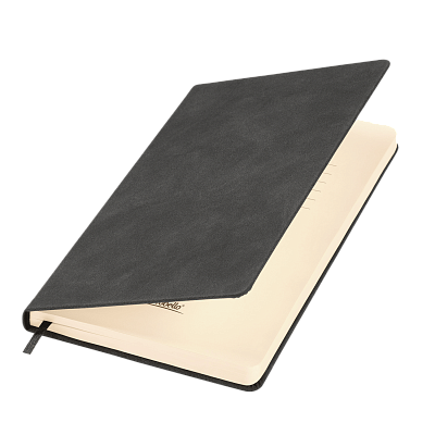 Ежедневник Стелла (Stella) недатированный с магнитом на обложке, черный (Черный, бежевый)