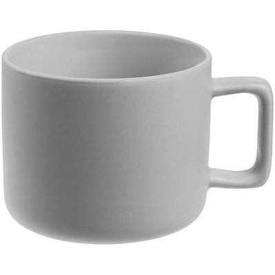 Чашка Jumbo, ver.2, матовая, светло-серая (Серый)
