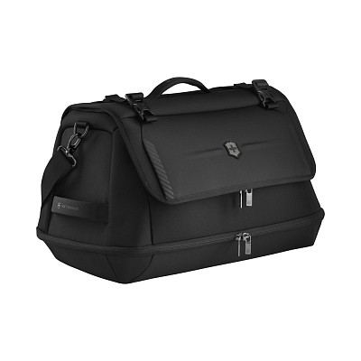 Дорожная сумка VICTORINOX Crosslight Duffel, черная, RPET полиэстер, 52x30x33 см, 37 л