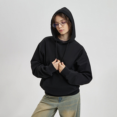 Худи релакс унисекс ADVENTURE, черный